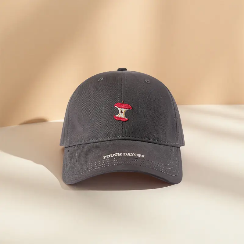 Korean Style Duckbill Cap for Women Men Maroon Black - Image 4
