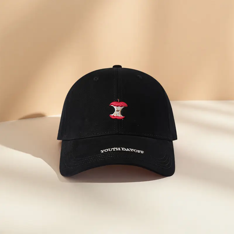 Korean Style Duckbill Cap for Women Men Maroon Black - Image 5