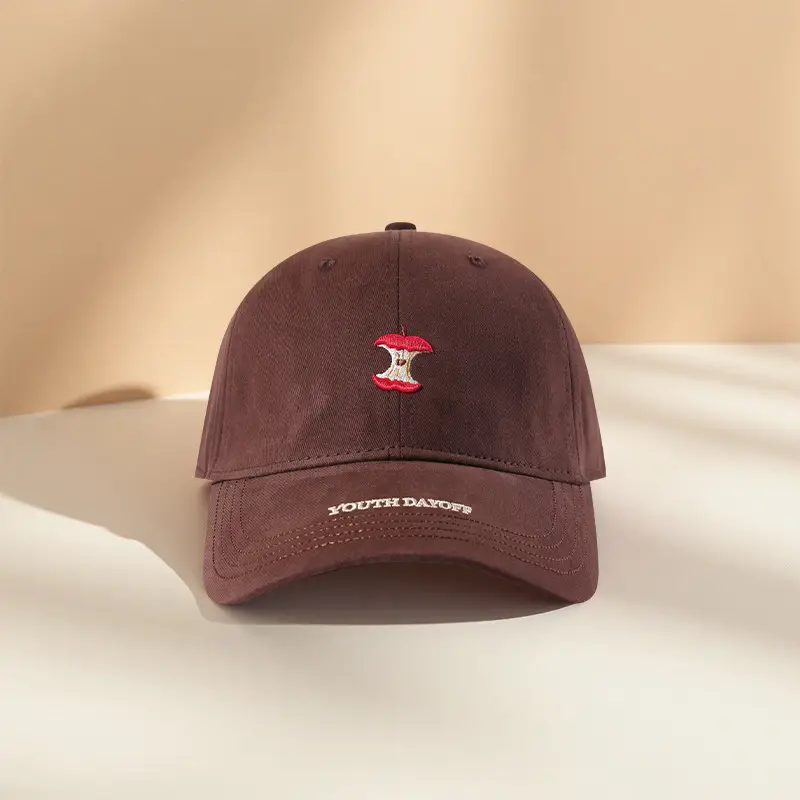 Korean Style Duckbill Cap for Women Men Maroon Black - Image 6