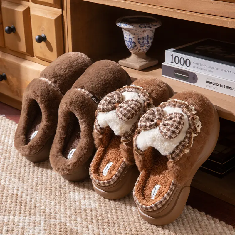 Maternity Cotton Slippers for Couples, Indoor Home Use, Warm, Non-Slip, Wear-Resistant, Odor-Resistant, Suitable for Outdoor Wear, Thick-Soled Plush Cotton Shoes - Image 8