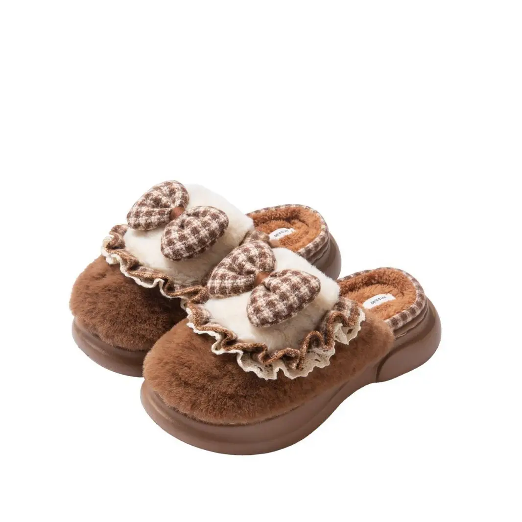 Maternity Cotton Slippers for Couples, Indoor Home Use, Warm, Non-Slip, Wear-Resistant, Odor-Resistant, Suitable for Outdoor Wear, Thick-Soled Plush Cotton Shoes - Image 9