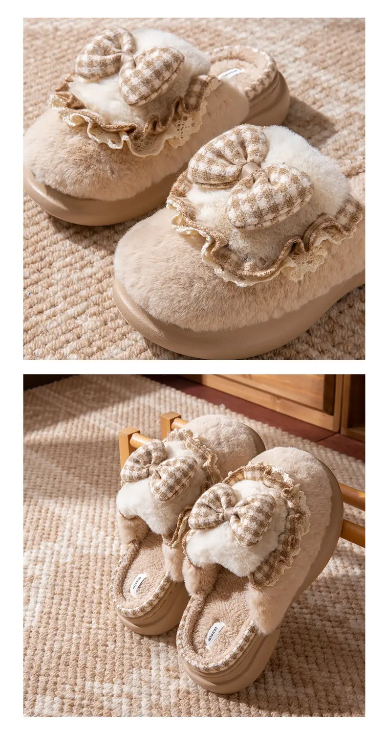 Maternity Cotton Slippers for Couples, Indoor Home Use, Warm, Non-Slip, Wear-Resistant, Odor-Resistant, Suitable for Outdoor Wear, Thick-Soled Plush Cotton Shoes — feature 9