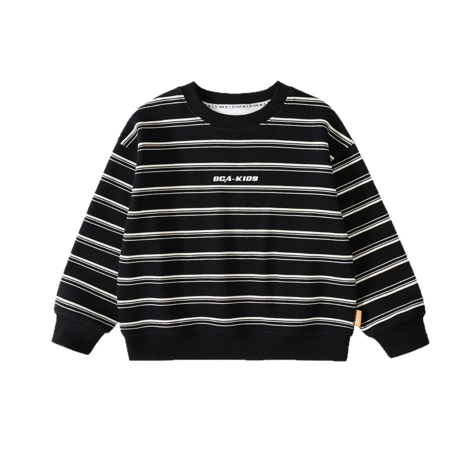 Boys Sweatshirt Autumn Pure Cotton Long Sleeve Striped Blue White