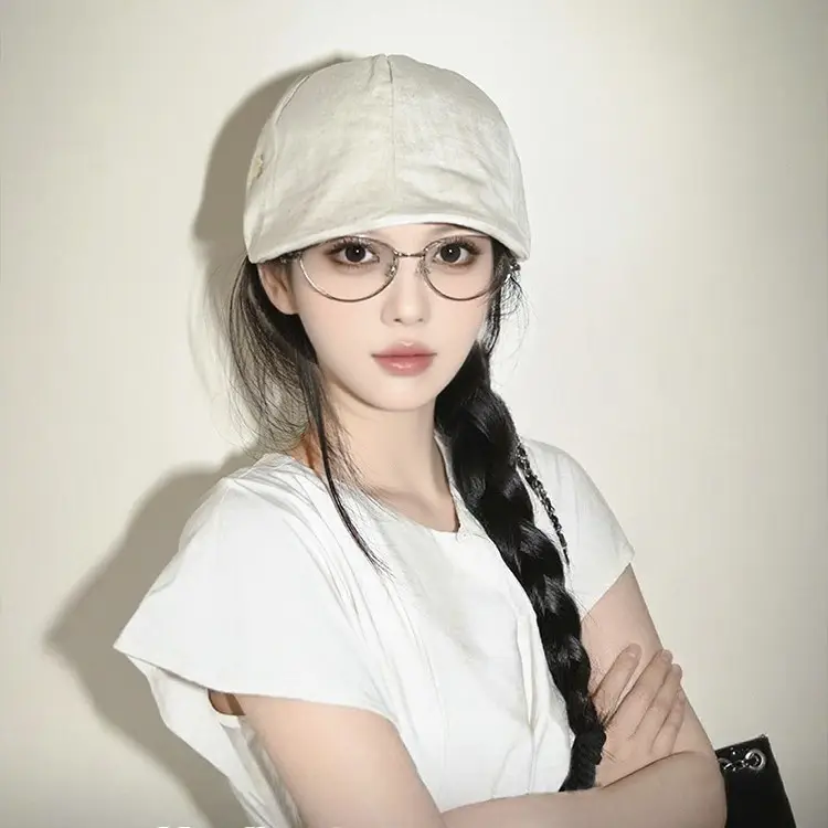 Vintage Linen Duckbill Cap for Women 2025 Lightweight Breathable Beret - Image 4