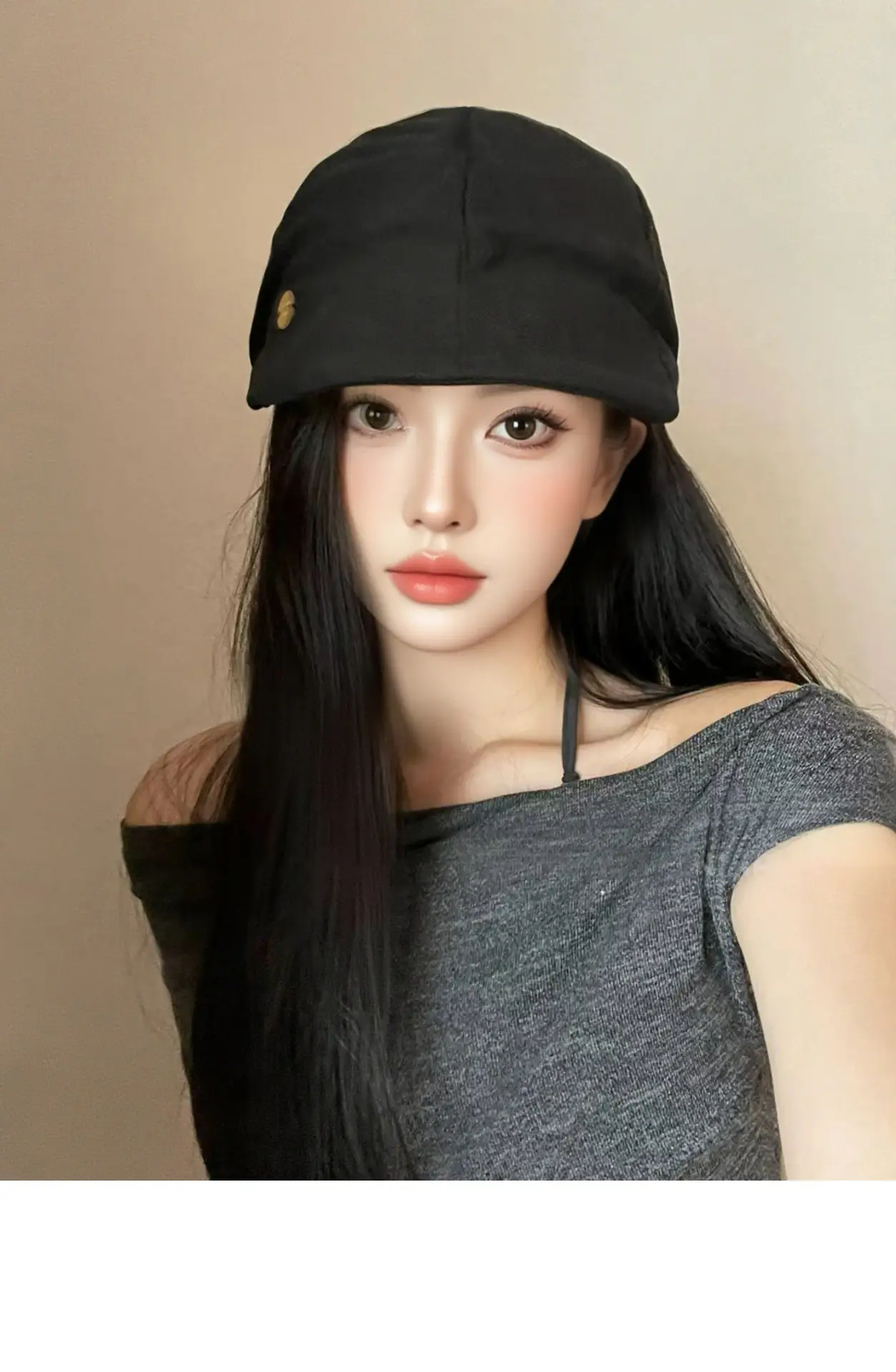 Vintage Linen Duckbill Cap for Women 2025 Lightweight Breathable Beret — feature 10