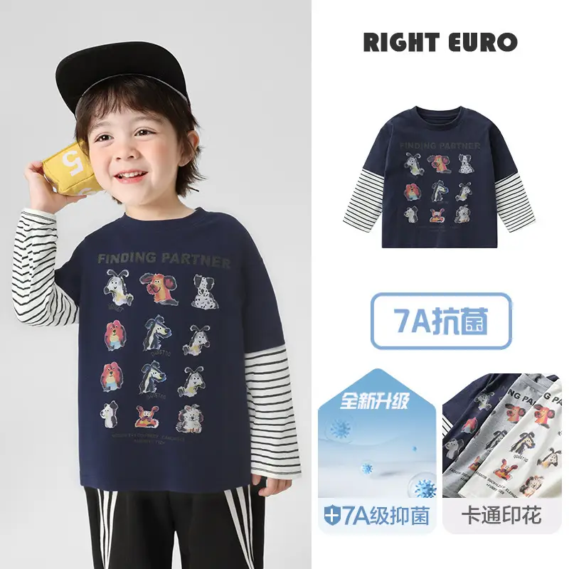 Boys Striped Cotton T-Shirt Set Right Euro 2025 - Image 15