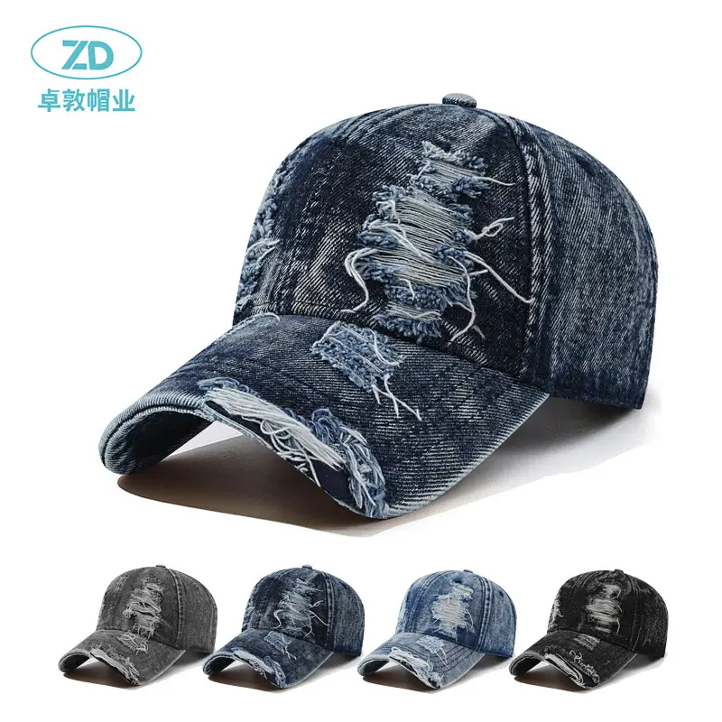 Los Angeles Faded Denim Baseball Cap for Men - Image 5