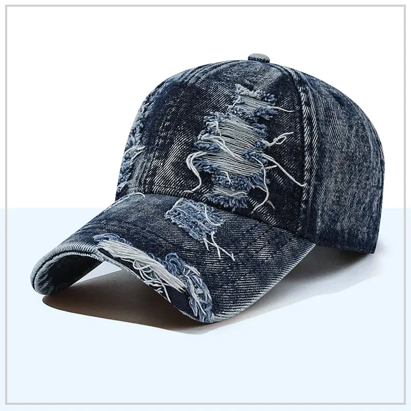 Los Angeles Faded Denim Baseball Cap for Men - Image 2