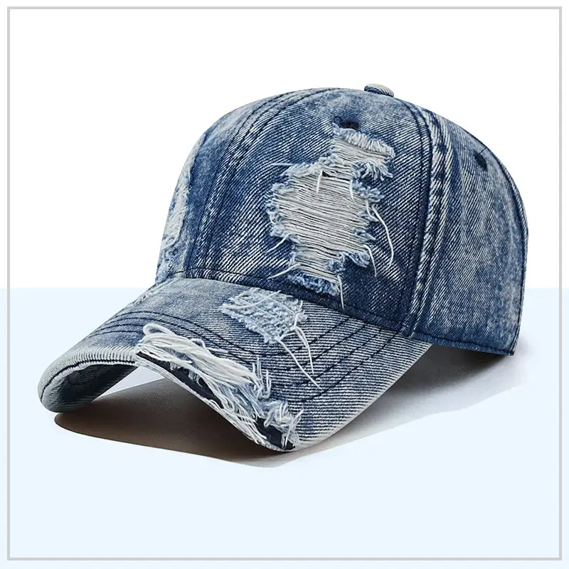 Los Angeles Faded Denim Baseball Cap for Men - Image 4