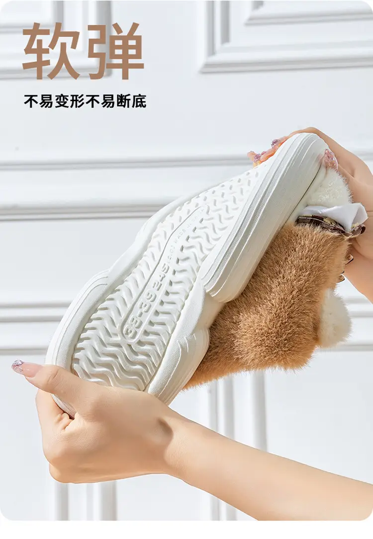 Cute Girl Kitten Cotton Slippers Winter Home Indoor Non-Slip Thick-Soled Warm Plush Cotton Slippers for Women to Feel Like Stepping on Shit — feature 8