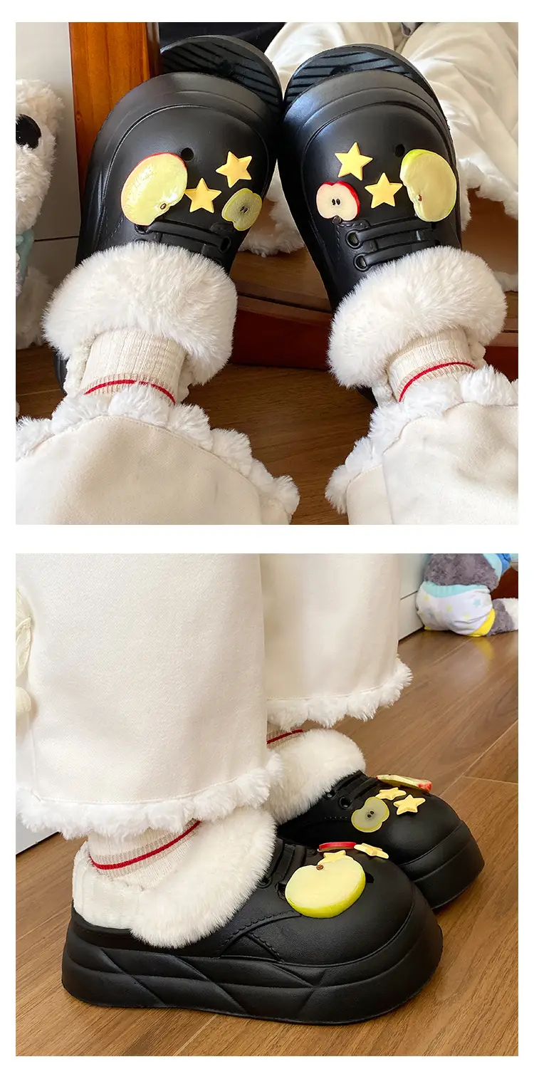 Winter Fleece Lined One Leg Shoes for Women — feature 12