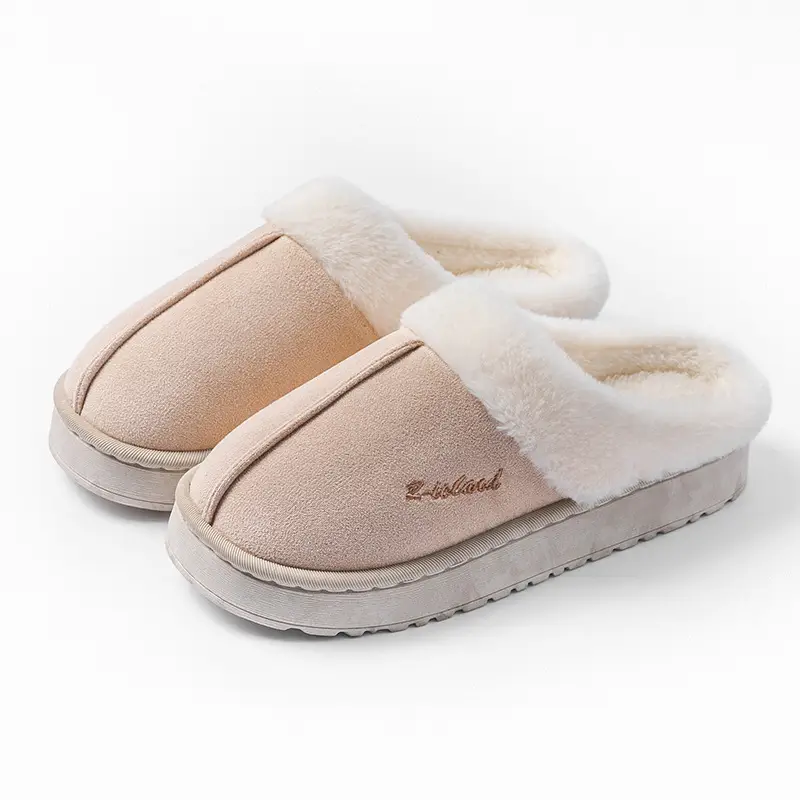 Women's Furry Cotton Slippers Winter Warm Soft - Image 2
