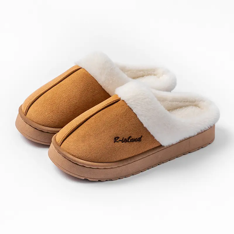 Women's Furry Cotton Slippers Winter Warm Soft - Image 3