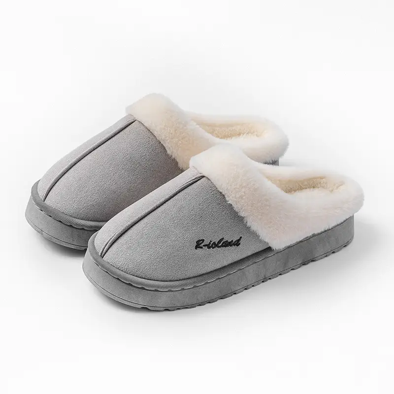Women's Furry Cotton Slippers Winter Warm Soft - Image 4