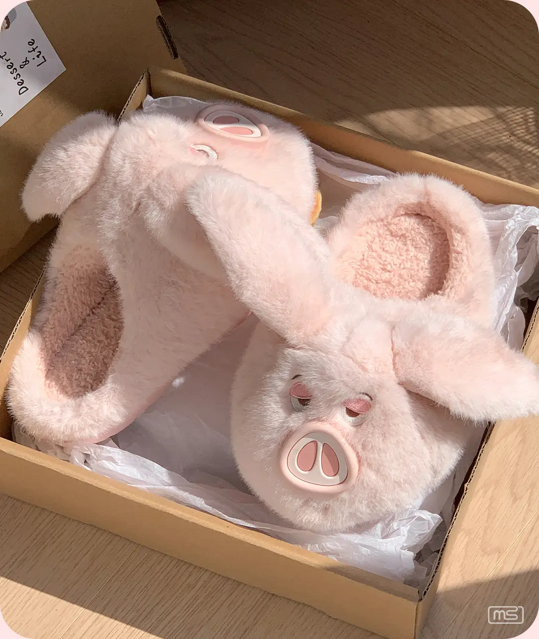 Cute Cotton Slippers for Women 2025 New Winter Warm Anti-Slip Fleece-Lined Thickeneded Furry Flying Pig Slippers Autumn — feature 6