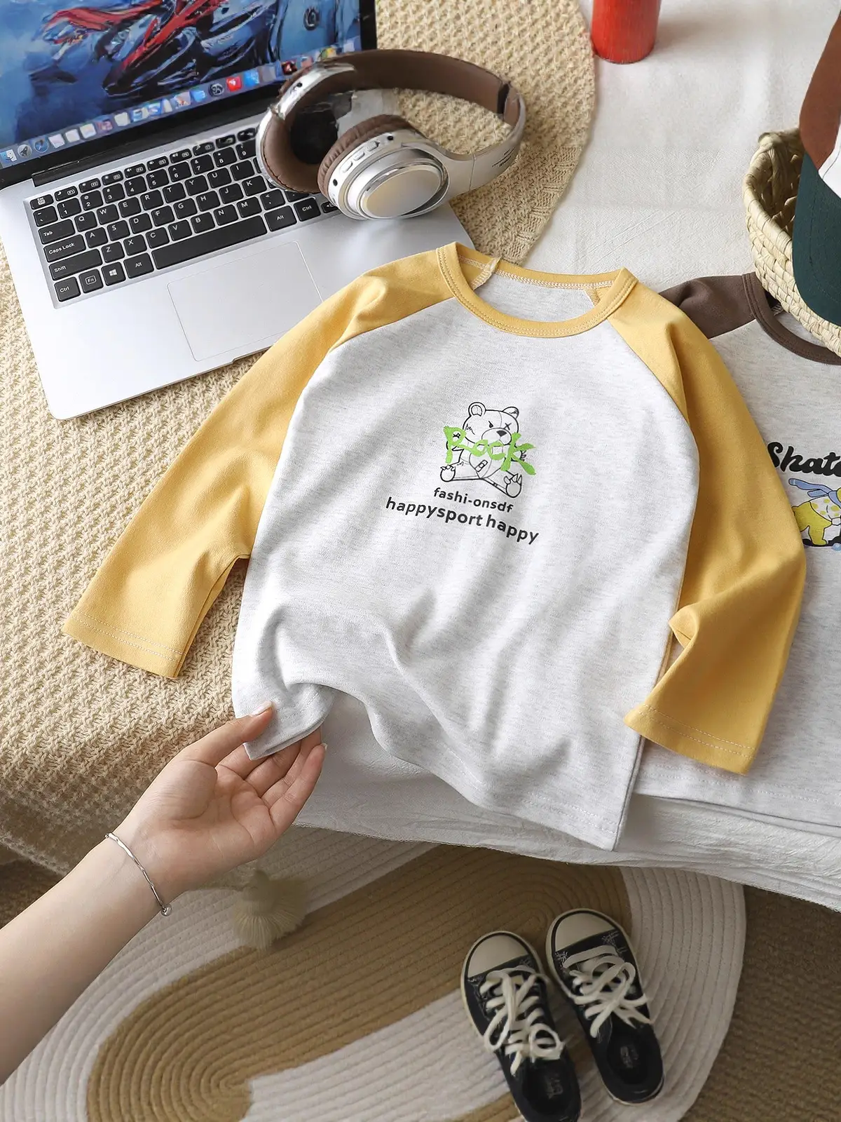 Autumn Long Sleeve T-Shirt for Boys Girls Pure Cotton - Image 12