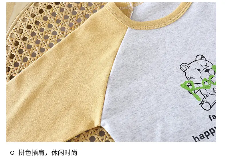 Autumn Long Sleeve T-Shirt for Boys Girls Pure Cotton — feature 21