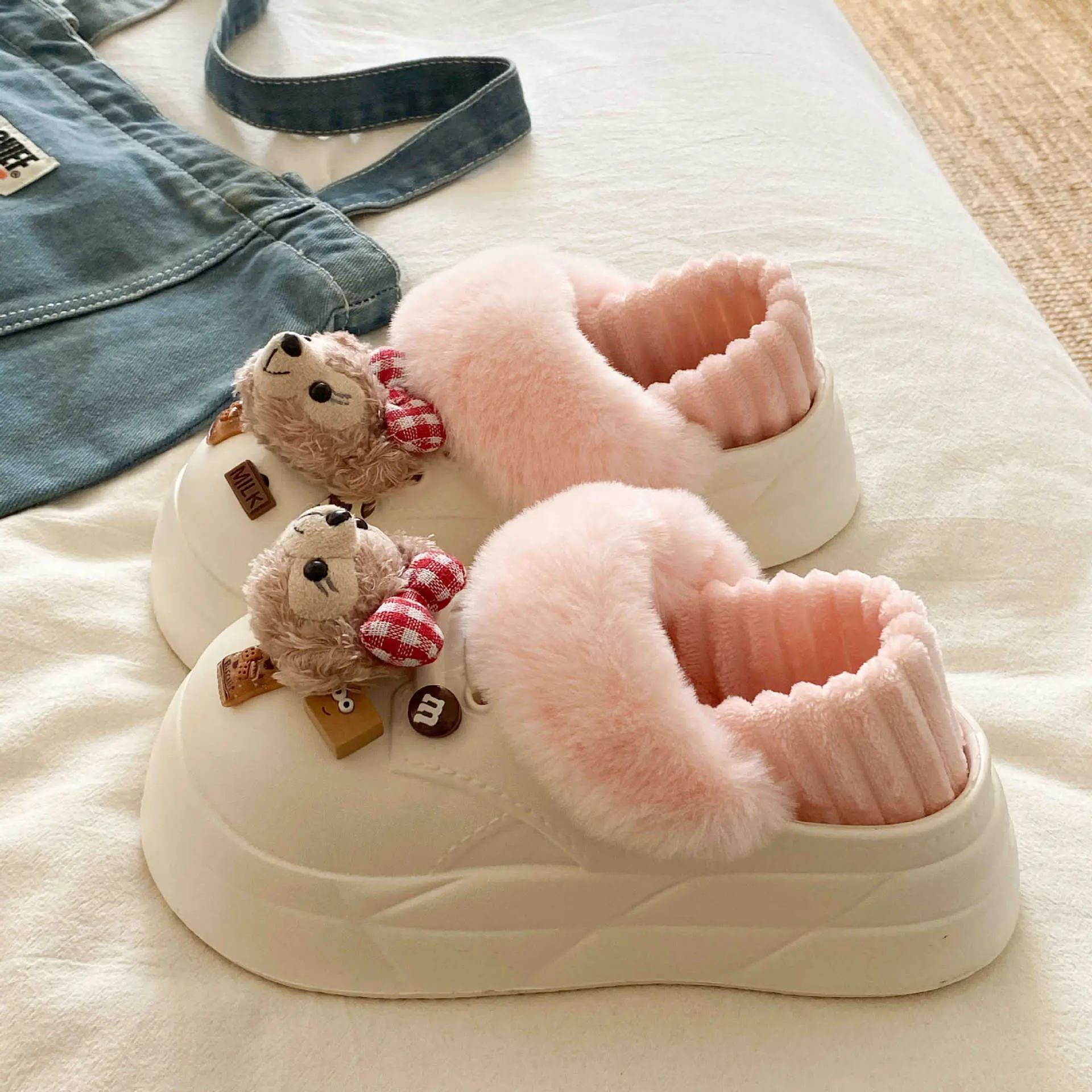 Cute Black Winter Warm Boot with Star Decor - Image 29