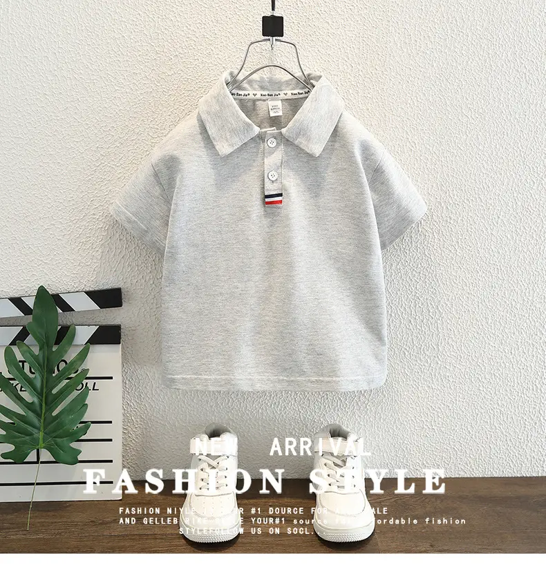 Boys White Short Sleeve Polo Shirt 2025 — feature 1