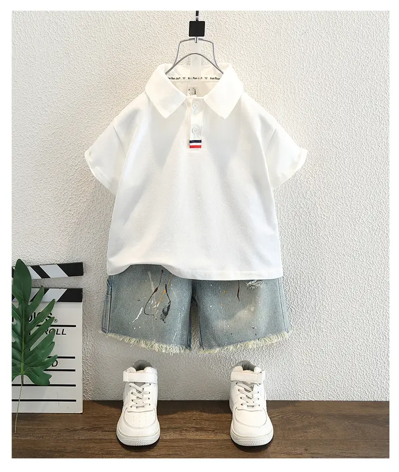 Boys White Short Sleeve Polo Shirt 2025 — feature 9