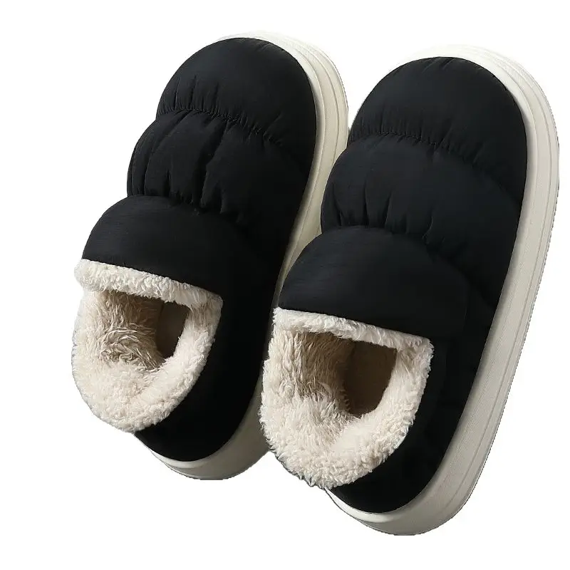 Men's Cotton Slippers Winter New Warm Bag Heel Indoor Home Thick Sole Plus Velvet Thickened Outer Wear Cotton Shoes Wholesale - Image 11
