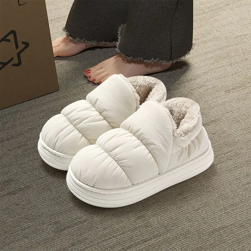Men's Cotton Slippers Winter New Warm Bag Heel Indoor Home Thick Sole Plus Velvet Thickened Outer Wear Cotton Shoes Wholesale - Image 6