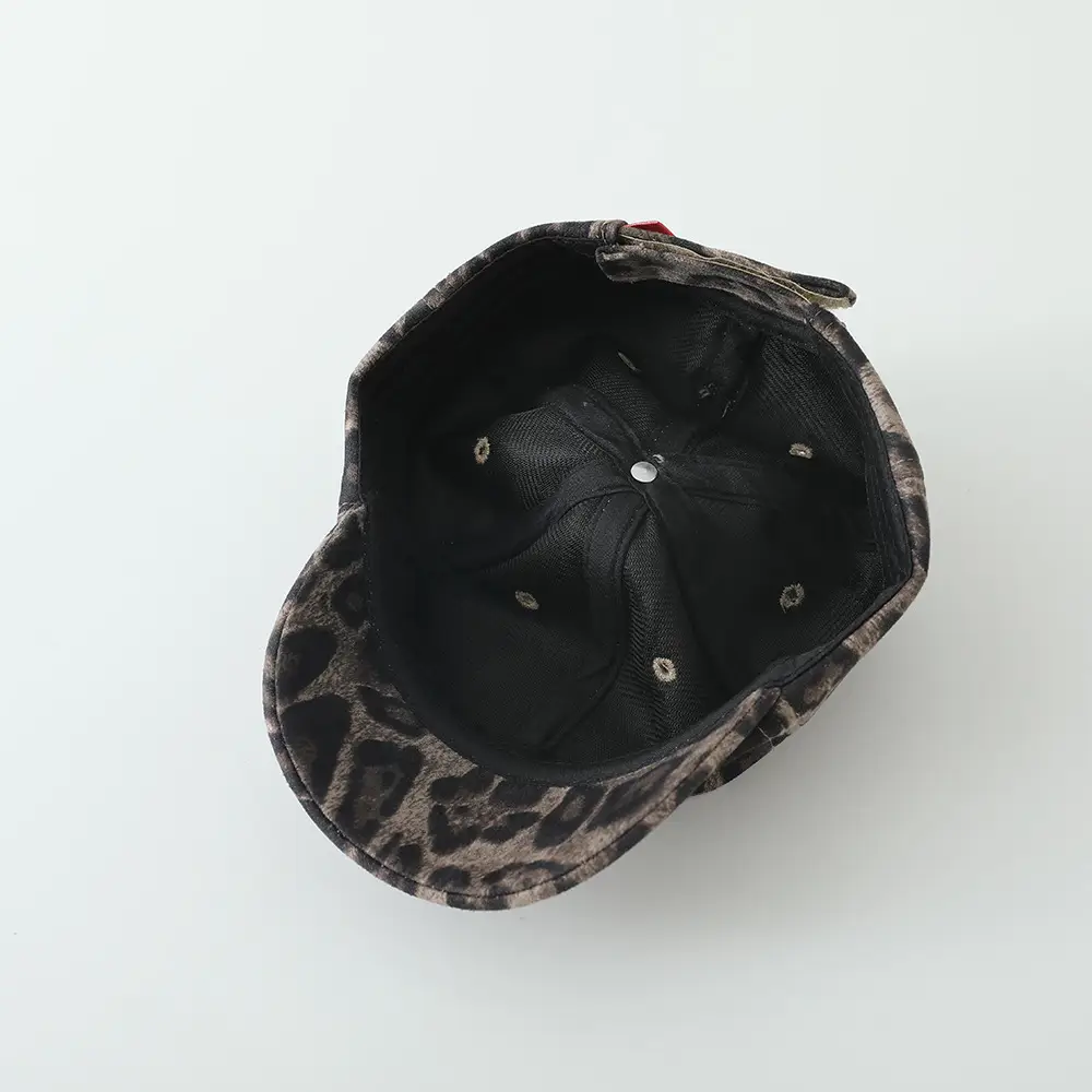 Baby Leopard Print Peaked Cap for Girls Winter — feature 15