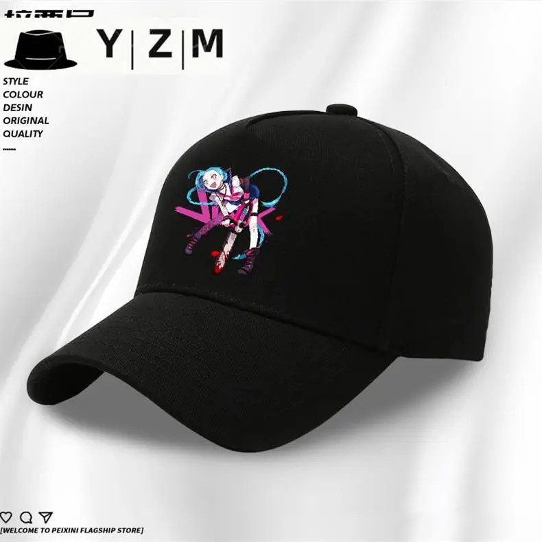 Yizhimei Jinx Printed Baseball Cap Blue — feature 2