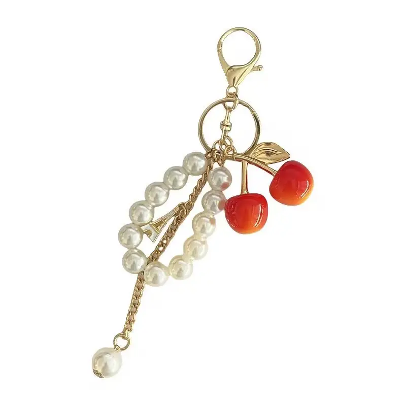 Red Cherry Pearl Car Key Chain Pendant — feature 6
