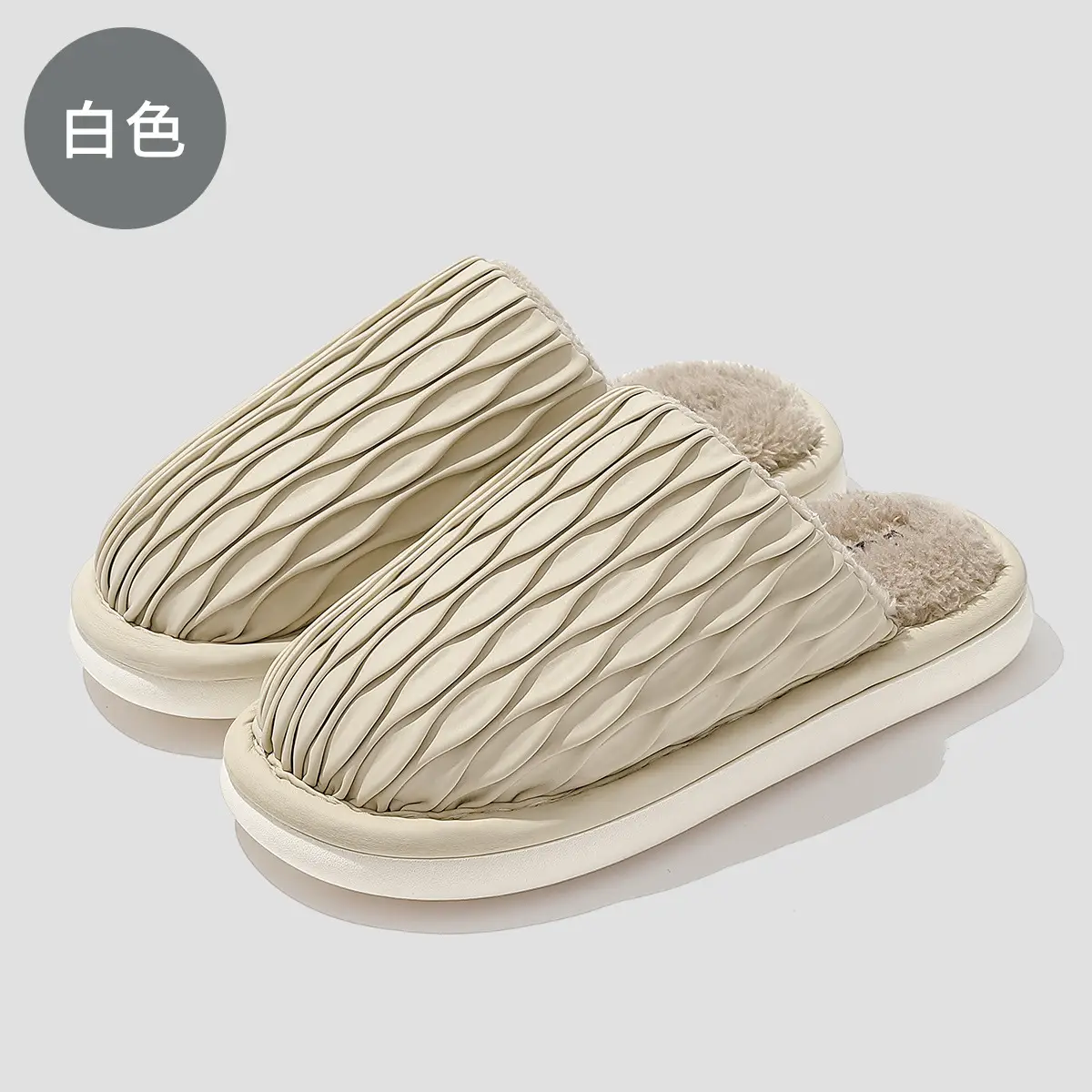 Cotton Warm Slippers for Women Winter Home Use - Image 2