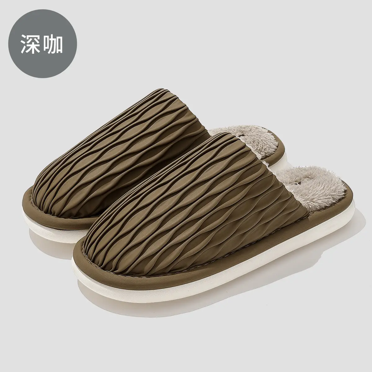 Cotton Warm Slippers for Women Winter Home Use - Image 3