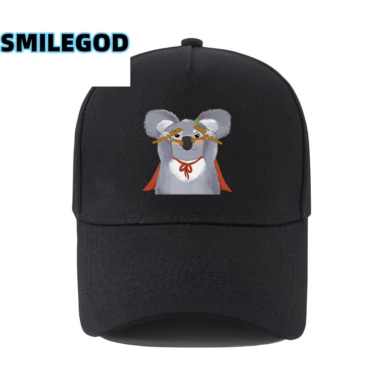 Cute Cat Print Baseball Cap Black for Men Women - Image 6