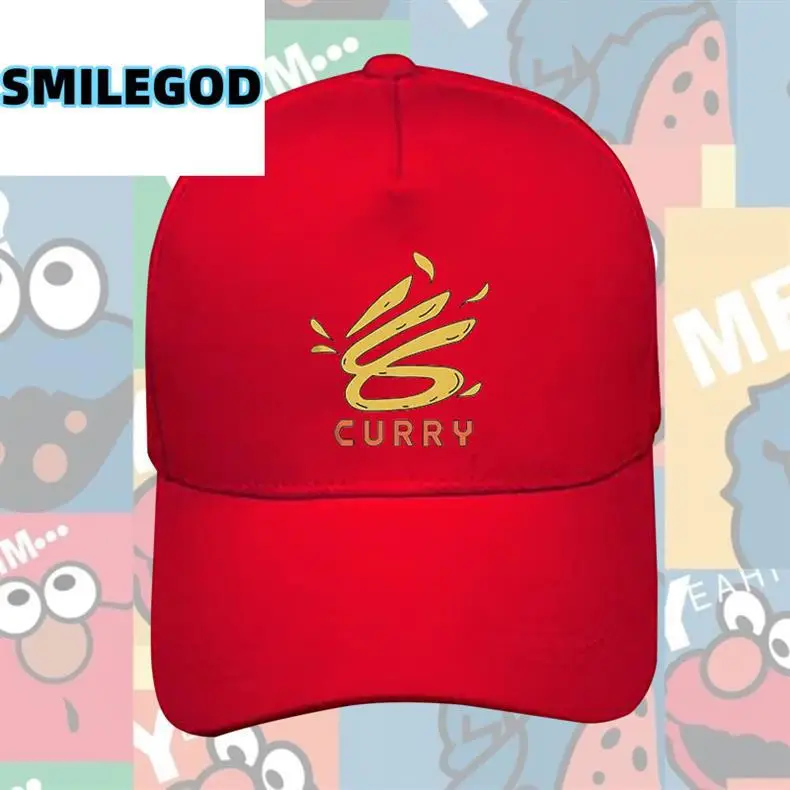 Men's Red Curry Logo Baseball Cap — feature 5