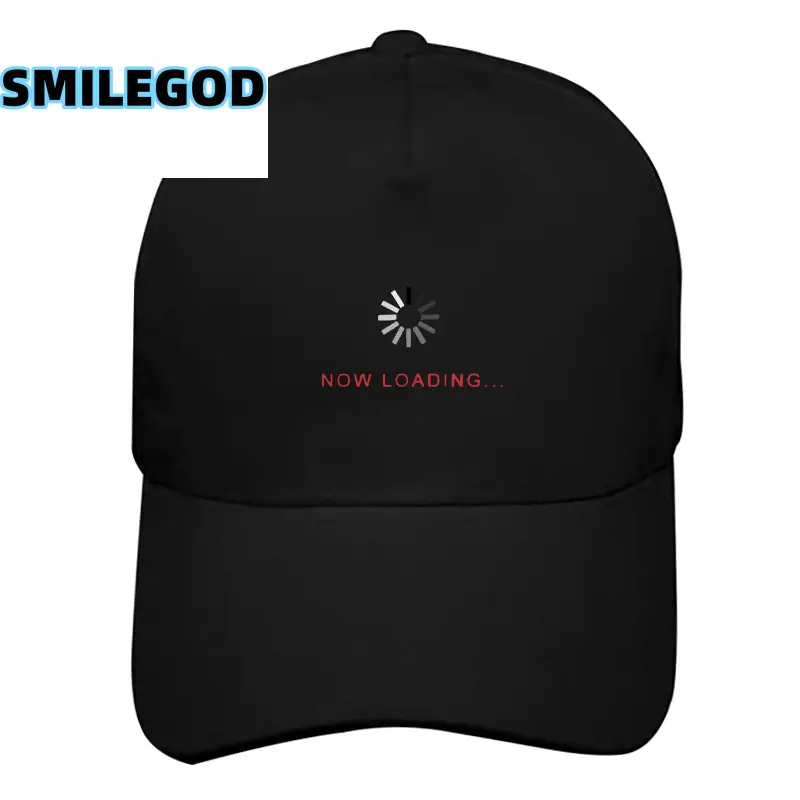 Men's Black Now Loading Cap SMILEGOD - Image 3
