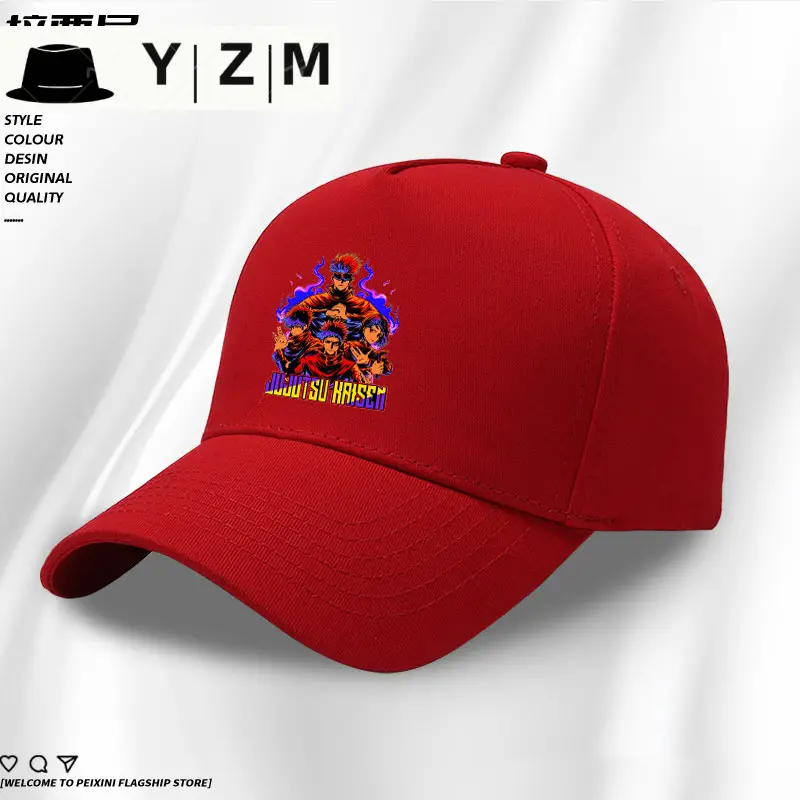 Anime Collaboration Baseball Cap with Izumi, Jujutsu Kaisen, Gojo Satoru, Fushiguro Megumi, Japanese Style Sunshade and UV Protection