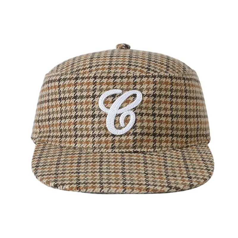 Korean Style Leopard Print Flat Cap with Embroidered Logo - Image 9