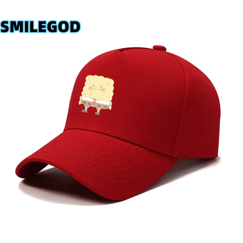 Spongebob Hat Red Baseball Cap for Men Women - Image 16
