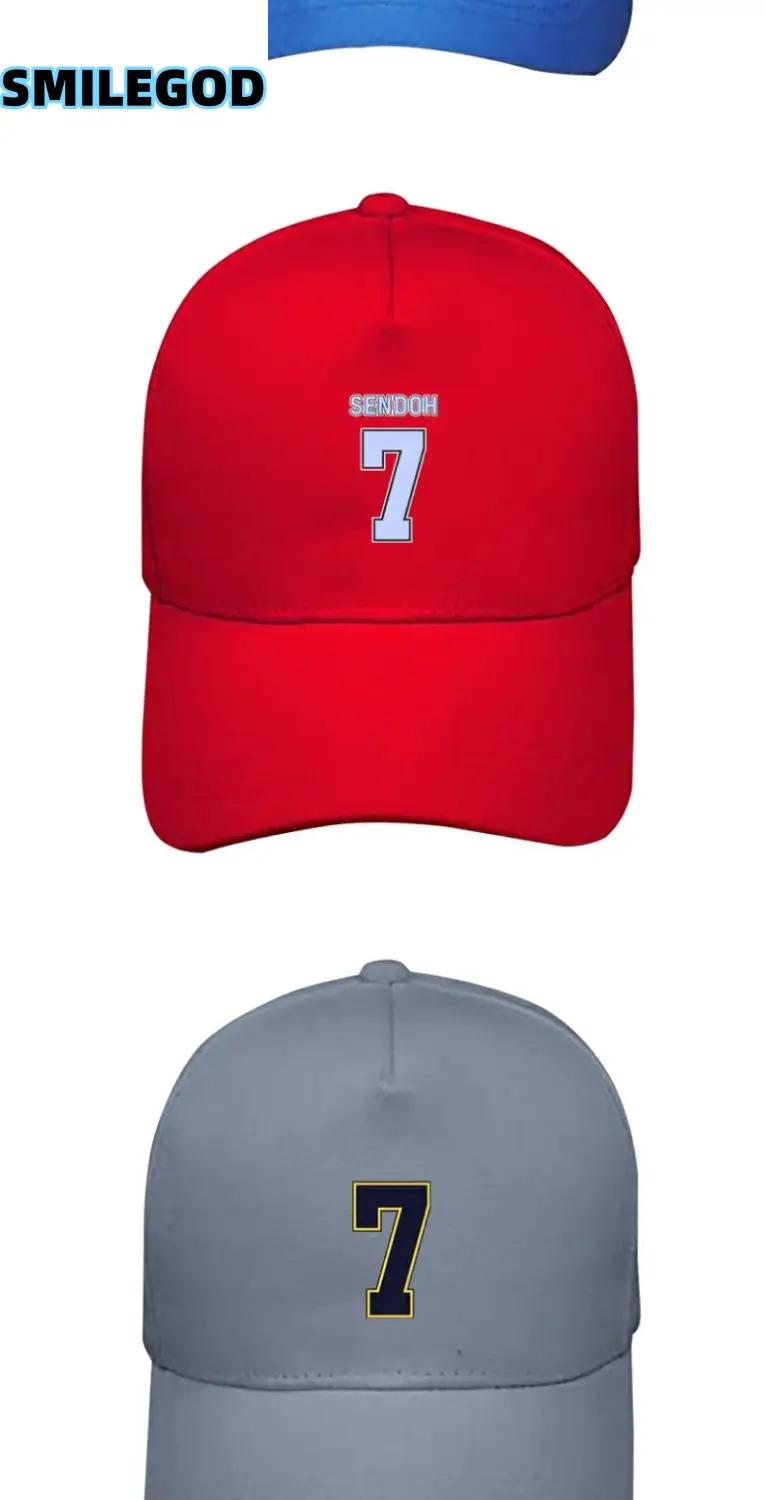 White Rengoku No. 7 Printed Baseball Cap — feature 4