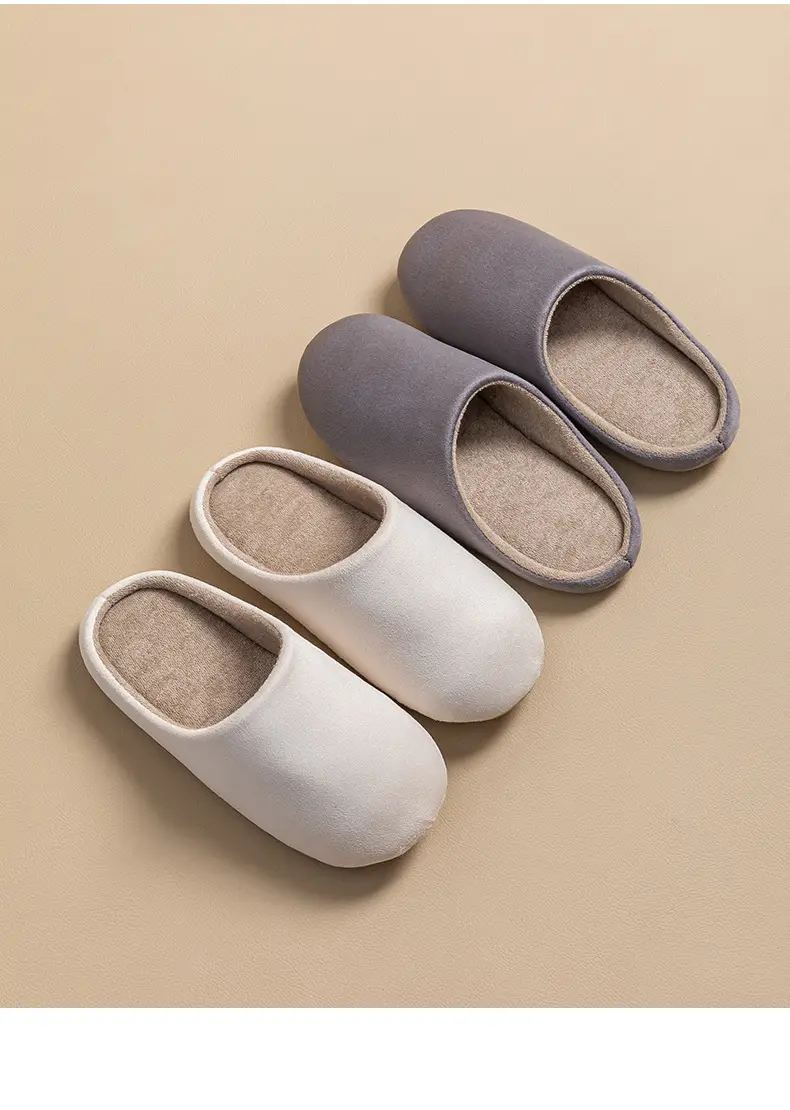 Cixi Cotton Slippers Silent Soft Bottom Women's Autumn and Winter Home Indoor Warm Non-Slip Plush Home Cotton Slippers for Men — feature 18
