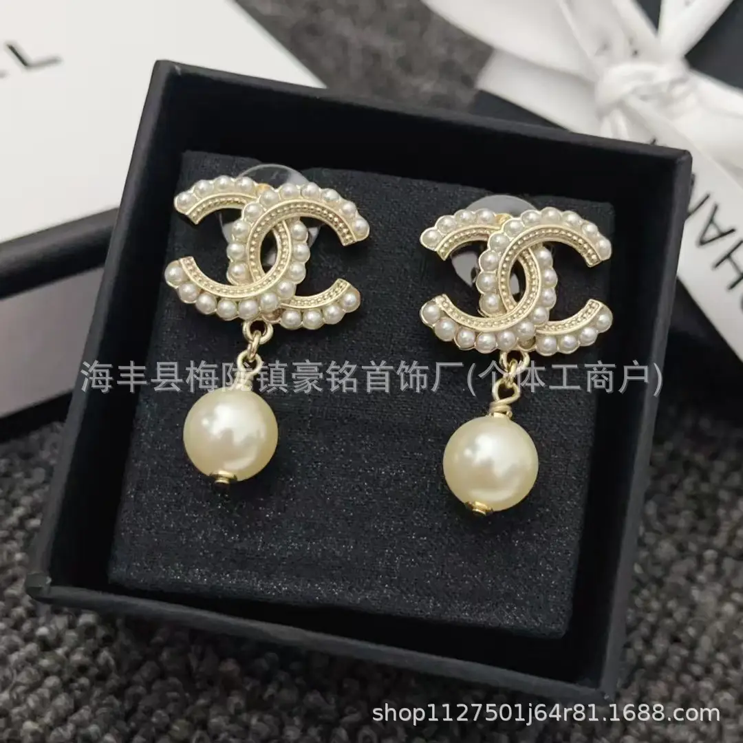 Pearl Pentagram Earrings High Quality Small - Image 100