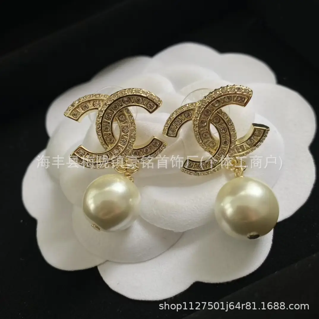 Pearl Pentagram Earrings High Quality Small - Image 11