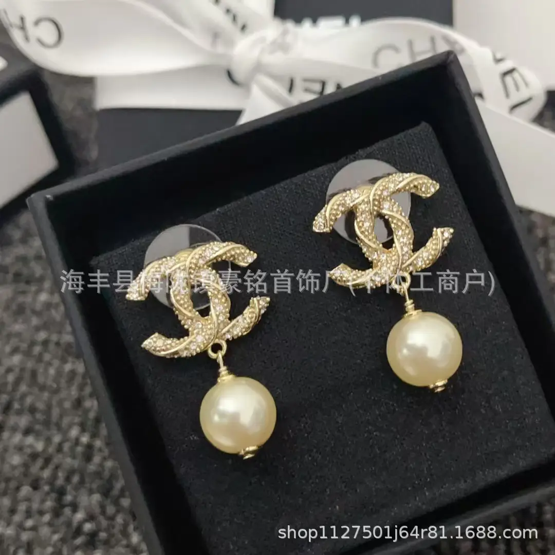 Pearl Pentagram Earrings High Quality Small - Image 14