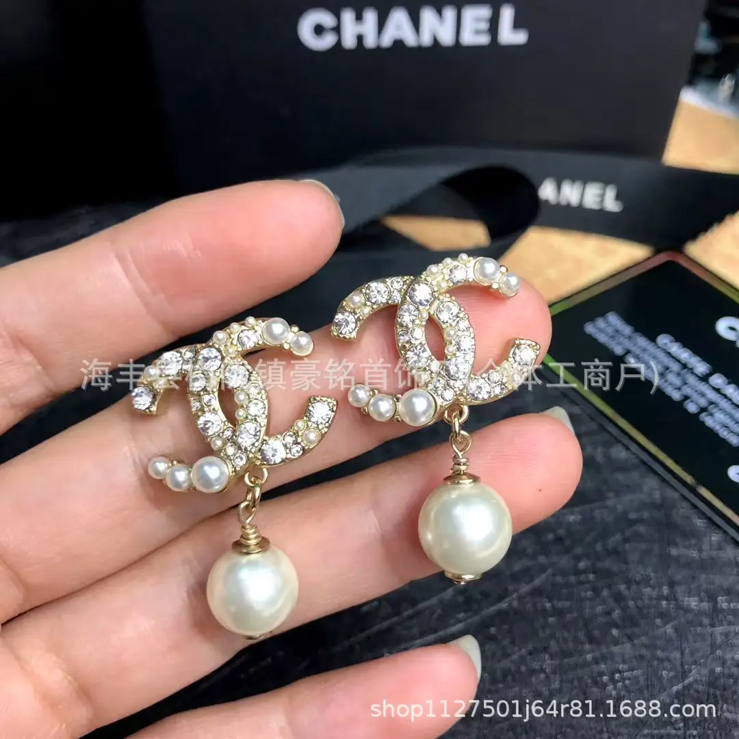 Pearl Pentagram Earrings High Quality Small - Image 3