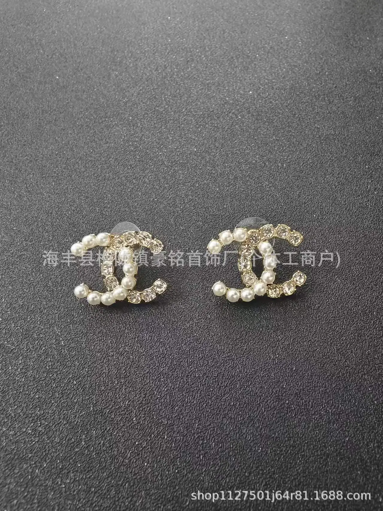 Pearl Pentagram Earrings High Quality Small - Image 58