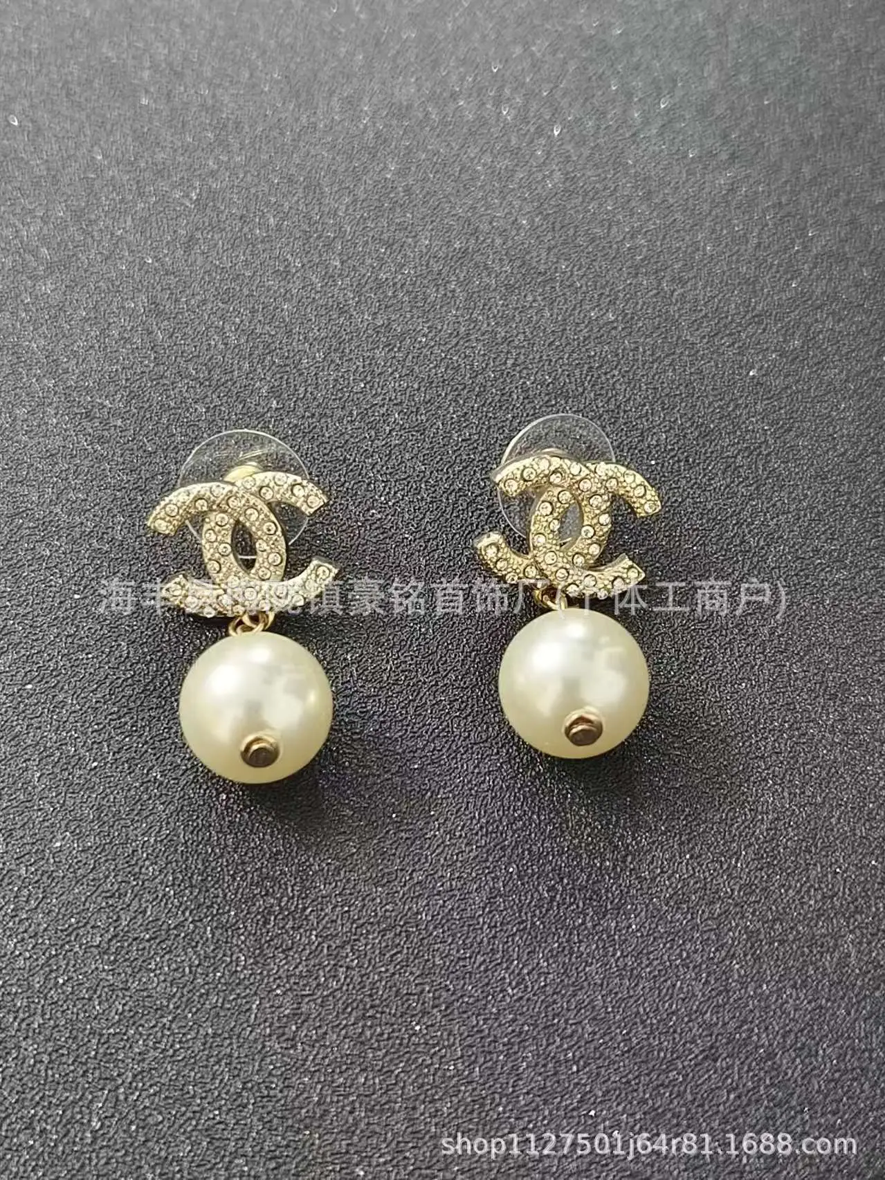 Pearl Pentagram Earrings High Quality Small - Image 61