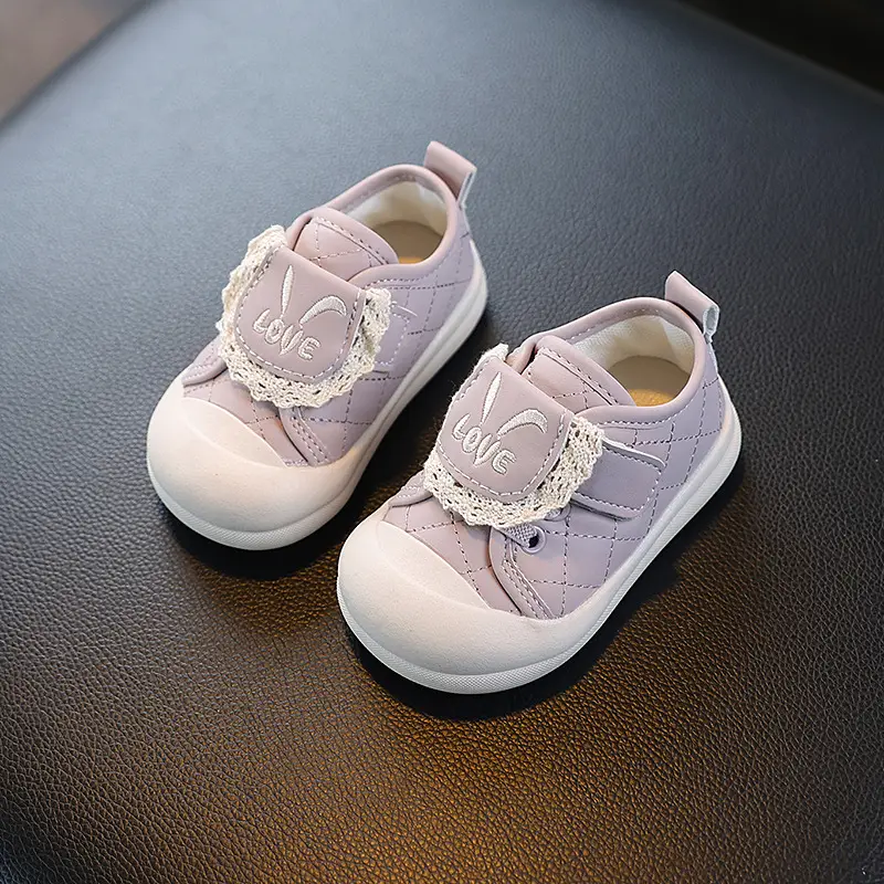 Children's Casual Sports Shoes 2025 New Breathable White Shoes Female Baby Toddler Shoes Versatile Soft Sole Baby Shoes - Image 4