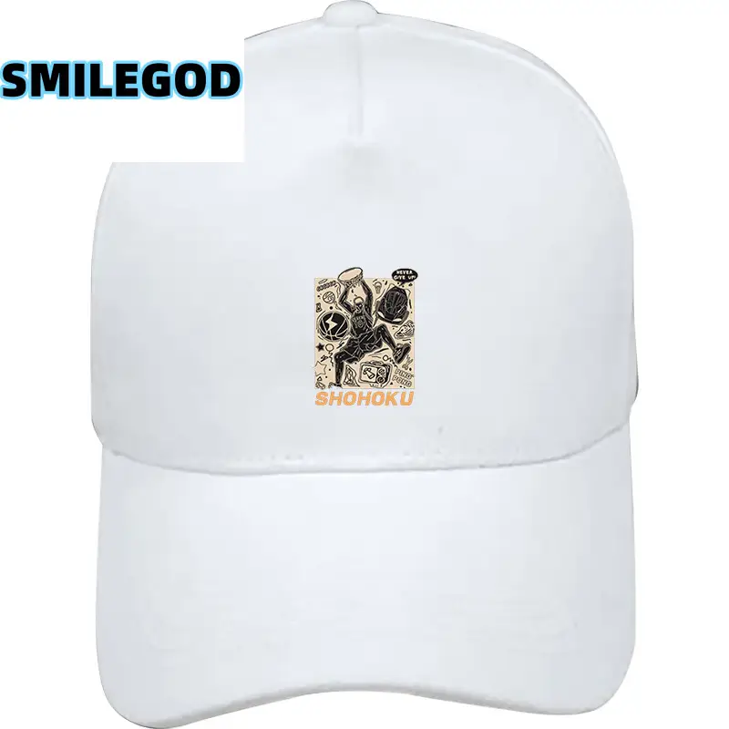 Men Black SMILEGOD Basketball Cap with Logo