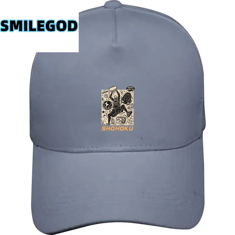 Men Black SMILEGOD Basketball Cap with Logo