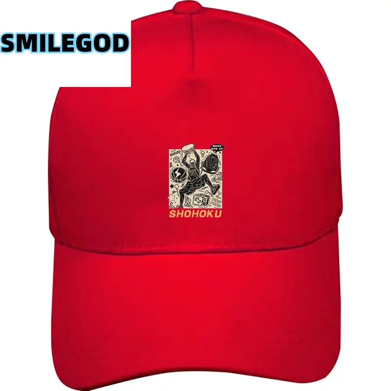 Men Black SMILEGOD Basketball Cap with Logo