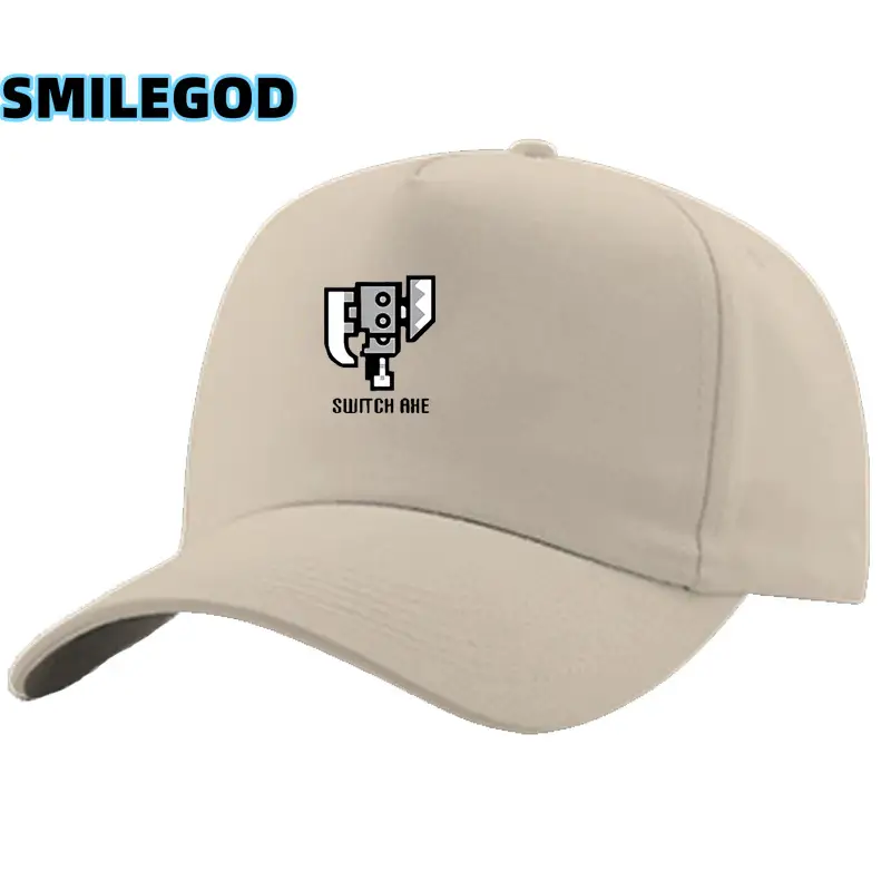 White Monster Hunter Graphic Cap for Men Women Sunshade Duck Cap - Image 11